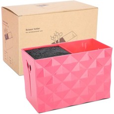 미용사용 전단 홀더 이발소 더블 케이스 전문 미용사 가위 빗 클립 홀더 랙 미용 도구 액세서리 보관 대용량 애완동물 상자(빨간색), 미용사용 전단 홀더, 이발소 더블 케이스 전문 미용사