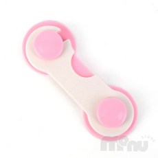 [오마누] 캐비닛빗장쇠 1P 부착식 걸이방식 문잠금 장치, 블루