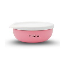 VIIDA Soufflé 不鏽鋼餐碗, 1個, 甜心粉, 甜心粉