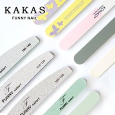 [퍼니네일 ] 네일파일 12종 네일버퍼 샌딩 버퍼 지브라 우드 화이트, 1개