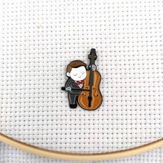 크로스 스티치 용 마그네틱 바늘 마인더 바이올린 바느질 자석 바늘 키퍼 파인더 자수 액세서리 스레드 바늘 보모, 1개