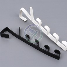 도어후크 입었던 모자거치대 정리 문고리 걸이 정리 모자보관, 화이트, 1개