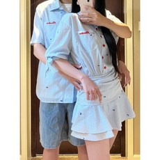 커플 시밀러룩 원피스 패밀리룩 티셔츠 드레스 웨딩촬영 반팔 여행 긴팔 바캉스 하와이안 휴양지 호캉스