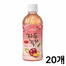 스위츠 웰그린 자두녹차 페트음료 500ml, 340ml, 20개