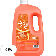 순샘 구연산 자몽향 주방세제, 9개, 3L