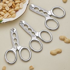 瓜子鉗子神器 剝殻嗑瓜子工具 懶人松子專用西瓜子夾子榛子開口開殻, 不鏽鋼瓜子花生開口鉗【3把裝】, 1個