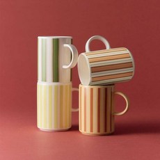 29CM 단독 오덴세 X 핀카 머그 350ml 4 colors 248094, 오덴세 코코넛 핑크 스트라이프