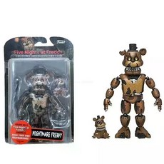FNAF 프레디의피자가게 프레디 피자가게 나이트메어 폭시 치카 야광 피규어, Q