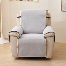 1인용 쇼파 패드 리클라이너 덮개 소파 카우치 깔개, 1개, 그레이
