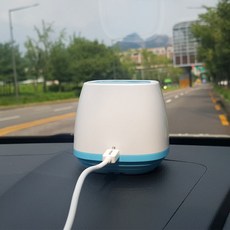 차량용 USB 공기청정기 / 화물차 승용차 냄새제거 공기정화, 블루