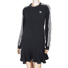 adidas 愛迪達 女款線條長袖連衣裙