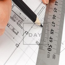 데이슬롯 50cm 스틸자 커팅용자