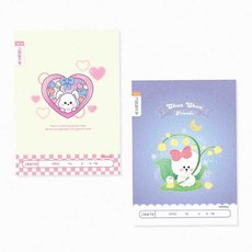 온몰 초등 여아 그림 일기장 어린이노트 스프링일기장, 랜덤 1개