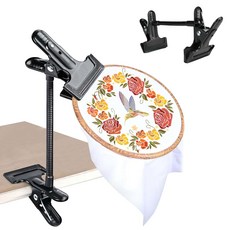 루베이 자수틀 거치대 각도조절 목 부담 완화 안정적 고정 장시간 자수 작업 보조 자수/DIY/핸드메이드, 블랙, 1개