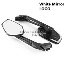 NIGHTHAWK KNIGHT BMW 사이드미러 CNC 백미러 사이드 블루 미러 오토바이, China Mainland, White Mirror CNC