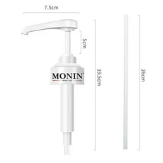 커피 디펜서 시럽 펌프 모닌 블랙 액체 10ml 1 리터, [01] white, 한개옵션1