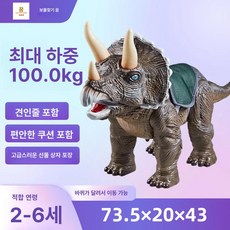 대형 붕붕카 공룡 타는 장난감 승용 완구 선물 추천, 1개, 삼각형 공룡 [배터리 세트]