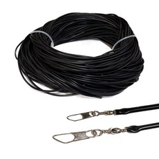 블랙 실리콘 튜브 외경4mm 내경 2mm 채비 마감용, 1m, 1개