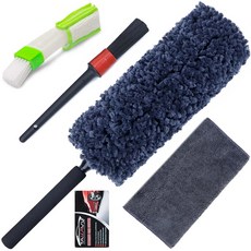 TAKAVU의 카 더스터 인테리어 360 극세사 깨지지 타월 핑거, Microfiber Soft Feather - 4pcs
