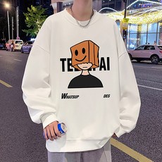 스몰더 남자 하이드 앤 시크 오버핏 맨투맨 [1720]