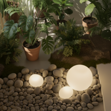 도르리 조약돌 팬던트 조명 무선 LED 단스탠드 무드등, 3색