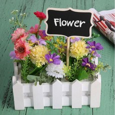 화분 이름 가격표 표시 설명 꽂이 분필 팻말 보드판