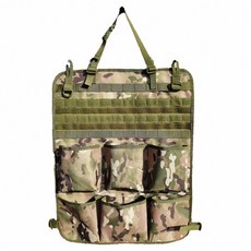 汽車座椅後掛式收納袋 戰術迷彩置物袋 戶外露營裝備掛袋, 1個, CP