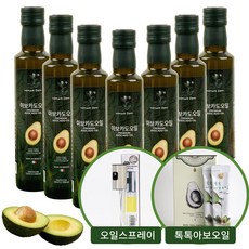 네이처담 엑스트라버진 아보카도오일 냉압착 아보카도유 HASS 품종, 7개, 250ml