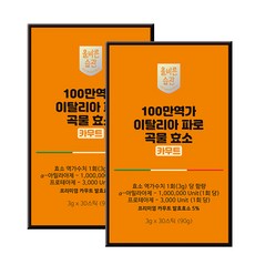 올바른습관 식약처인증 카무트 파로 곡물효소 100% 스틱 90g, 2박스