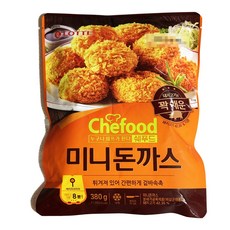 롯데 쉐푸드 미니돈까스, 380g, 1개