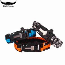 캠핑용 다기능 생존 팔찌형 밴드 랜덤 색상 야생팔찌