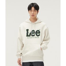LEE 빅 트위치 데님 아플리케 후드 티셔츠 오트밀 LE2403HD04OT 426437