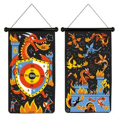 法國Janod 磁性趣味標靶-騎士大戰噴火龍組 兒童安全玩具 親子互動遊戲 訓練手眼協調, 1個