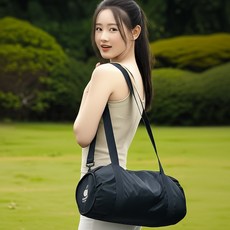 모디홈 미니더플백 접이식 수영장 헬스장 가방, 1개, 블랙