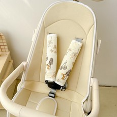 위크앤픽 유모차어깨패드 핸들 유모차소품, 1개, 어깨 패드 16x20cmx2 다람쥐과일