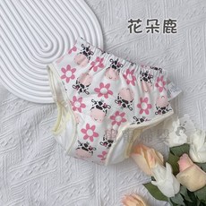 Dokis baby 兒童學習褲 戒尿布訓練褲, 1個, 12.花朵鹿,100碼 建議8-11公斤