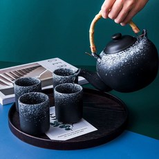 일식회접시 횟집 초밥 빈티지 초밥접시 도자기 제품 횟집용 회플레이팅 일식, 1.대형 찻주전자-모카 50mL↓
