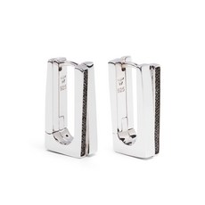 톰우드 스텝 후프 스털링 실버 이어링