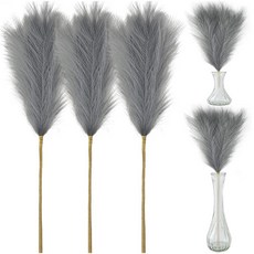 3개 인공 민들레 풀 줄기 45/70cm 가짜 푹신한 말린 민들레 풀 가지 줄기 식물 꽃다발 결혼식 주방 거실 침실 미적으로 보헤미안 가정 장식을위한 꽃병 장식, 1개, 70cm 9줄기