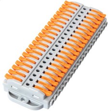 레버 와이어 너트 종단 단자 AWG 푸시인 연결 케이블 커넥터 12 DIY 전기 24, 5P, 8 IN 8 OUT, 패널 커넥터