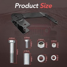 WEHOPE 2007-2018 랭글러 JK-1167과 호환되는 후면 트랙 바 브래킷, 1개