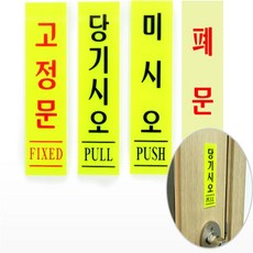 안주인 형광 표지판, 고정문