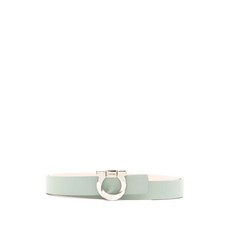 페라가모 Reversible belt with torchon Gancini