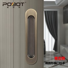 POBOT 16U 移門拉手 抗氧化 經久耐用, 1個, 青古銅