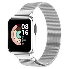 더조은셀러 샤오미 미워치 라이트 호환 밀레니즈 루프 스트랩, 샤오미 미워치 라이트 - 실버, 1개