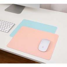 단색 가죽 일반패드 21X26CM, 그린+핑크(양면)  1개
