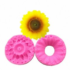 MoldFun 퐁당 초콜릿 캔디 케이크 장식용 3D 해바라기 실리콘 몰드 캔들 비누 로션 바 왁스 크레용 멜트 석고 폴리머 클레이 143622 4424294954, MoldFun 퐁당 초콜릿 캔디 케이크 장식용 3D 해