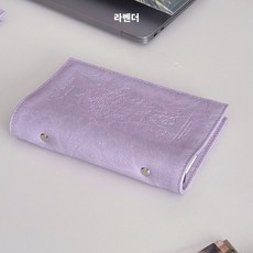 sAmue 빈티지 바인더 노트 6공 앤틱 A6 다이어리, 1개, 라벤더