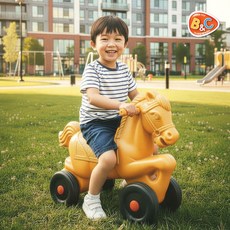 내친구 조랑말 붕붕카 레트로 장난감, 1개