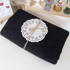 CRT 037 탐나요 코듀로이 잔 골덴 원단 16골 패브릭 대폭 코르덴 골지 천, 1개, 블랙